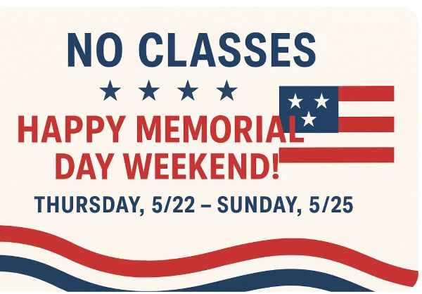 2025 Memorial Day Banner on Agile 103 Website